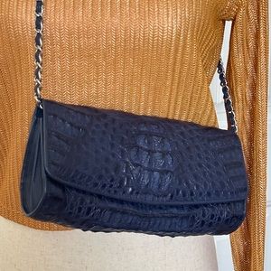 New Genuine Crocodile Leather Chain Banquet Purse